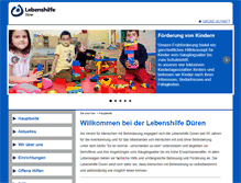 Tablet Screenshot of lebenshilfe-dueren.de